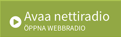 Knappen på radio Vaasas webbsida, med texten Avaa nettiradio/ÖPPNA WEBBRADIO samt en play-knapp