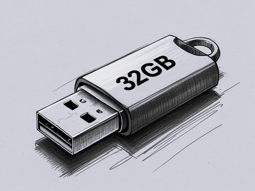 AI generade bild från Canva av en USB Sticka