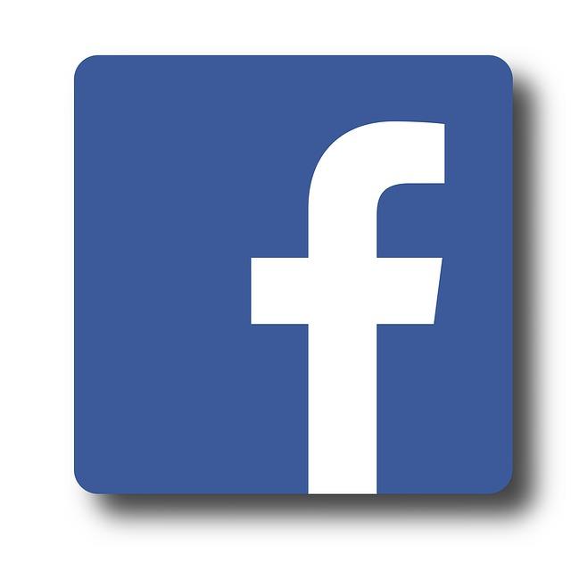 Facebooks logo föreställande ett vitt f på blå bakgrund