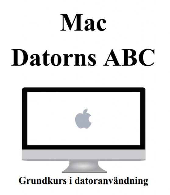 En Mac dator skärm med en text Mac Datorns ABC